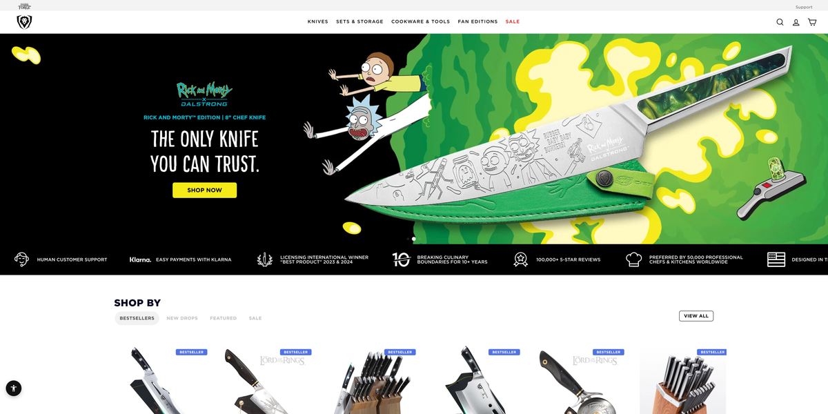 Dalstrong - Canada, Shopify Plus · Custom Theme Development